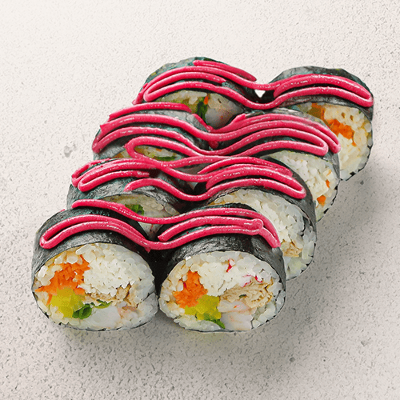 Кимпаб с креветкой и крабом