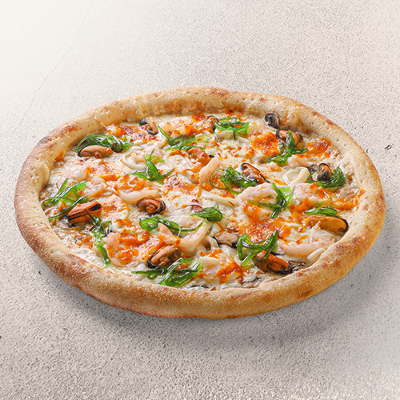 Пицца с морепродуктами