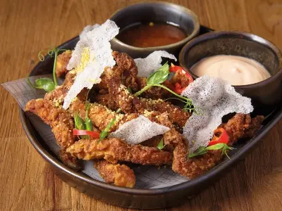 Хрустящая соломка из свинины