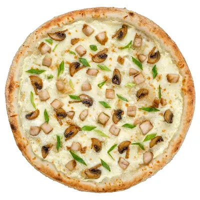 Пицца с курицей и грибами