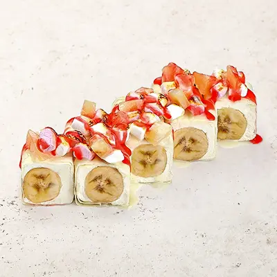 Сладкий ролл с ананасом