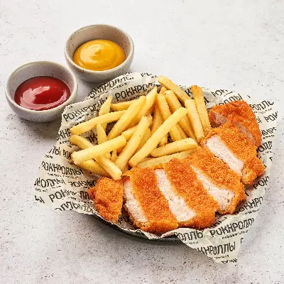 Хот чикен с фри