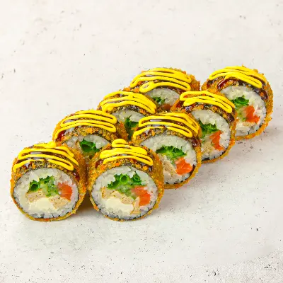 Темпура с форелью и томаго