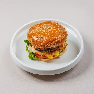 Бургер с говядиной и яйцом (МИНИ)